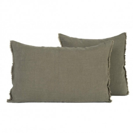 Coussin lin lavé - Anticetta Neige