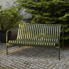 Banc avec dossier L.128 cm Palissade Outdoor (Plusieurs coloris disponibles) - Hay