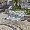 Banc avec dossier L.139 cm Palissade Outdoor (Plusieurs coloris disponibles) - Hay