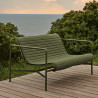 Banc avec dossier L.139 cm Palissade Outdoor (Plusieurs coloris disponibles) - Hay