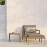 Fauteuil Outdoor en teck JACK off white  - Ethnicraft