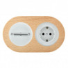 Interrupteur va et vient Rotatif "Dow Low" en porcelaine blanche encastrable (Plusieurs options disponibles) - Fontini