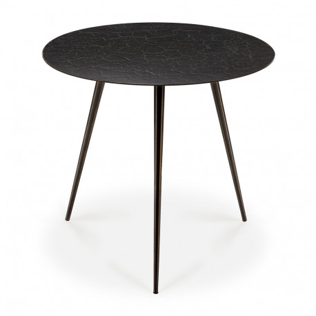 Table basse ronde en métal LUNA 80cm Noir - Ethnicraft