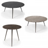 Table basse ronde en métal LUNA 80cm Noir - Ethnicraft