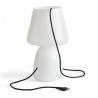 Lampe de table "Apollo" en verre opalin blanc - Hay