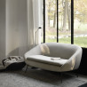 Canapé "Barrow" L.141 cm Tissu blanc cassé - Ethnicraft