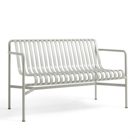 Banc avec dossier L.128 cm Palissade Outdoor (Plusieurs coloris disponibles) - Hay