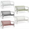 Banc avec dossier L.139 cm Palissade Outdoor (Plusieurs coloris disponibles) - Hay