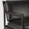 Fauteuil Jack en acajou brun foncé - Ethnicraft