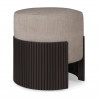 Pouf / Tabouret Roller Max en acajou brun foncé Ø45 cm - Ethnicraft