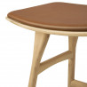 Tabouret Osso en chêne assise en cuir - Ethnicraft