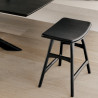 Tabouret Osso en chêne assise en cuir - Ethnicraft