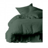 Housse de couette DILI en voile de coton 220 x 240cm - Noir - Harmony