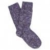 Chaussettes Femme Plain Melange Purple - Escuyer