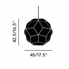 Suspension "Puff" en acier inoxydable - Tom Dixon