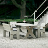 Banc outdoor avec accoudoirs Crate L.132 cm - Gerrit Rietveld - Hay