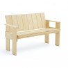 Banc outdoor avec accoudoirs Crate L.132 cm - Gerrit Rietveld - Hay