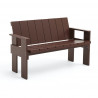 Banc outdoor avec accoudoirs Crate L.132 cm - Gerrit Rietveld - Hay