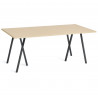 Table rectangulaire Loop Stand L.160 cm avec renfort en métal - Hay