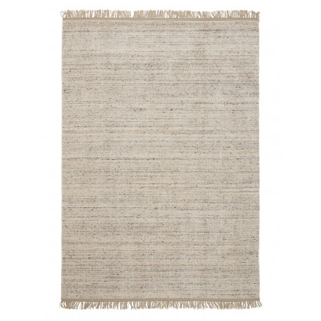 Tapis frangé FRIOLENTO coloris silver - Linie Design