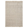 Tapis frangé FRIOLENTO coloris silver - Linie Design