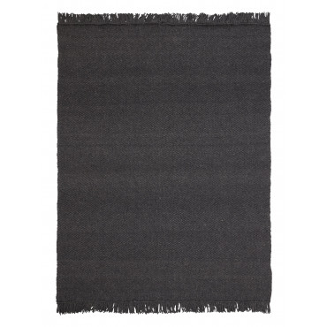 NEUF DE STOCK // Tapis rectangulaire IVAR coloris charcoal - Linie Design